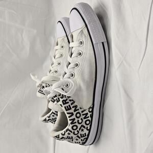 Converse Chuck Taylor Star Ox Woodmark Low Top CTAS White Sneakers W-9 M-7